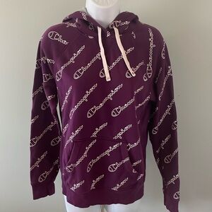 Women’s Champion Logo Purple Hoodie Small